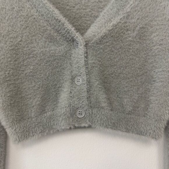 Katie J NYC Junior Mara Cardigan Grey Size L - Picture 4 of 8